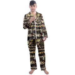 Vintage Style Men s Satin Pajamas Long Pants Set