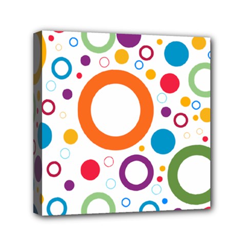 Wallpaper Circle Mini Canvas 6  X 6  (stretched)