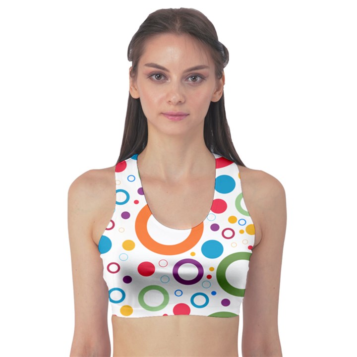 Wallpaper Circle Sports Bra