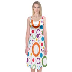 Wallpaper Circle Midi Sleeveless Dress