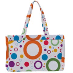 Wallpaper Circle Canvas Work Bag