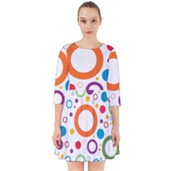 Wallpaper Circle Smock Dress