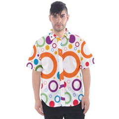 Wallpaper Circle Men s Short Sleeve Shirt