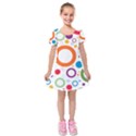 Wallpaper Circle Kids  Short Sleeve Velvet Dress View1