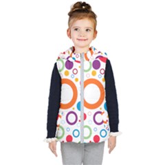 Wallpaper Circle Kids  Hooded Puffer Vest