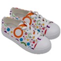 Wallpaper Circle Kids  Low Top Canvas Sneakers View3