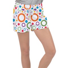 Wallpaper Circle Women s Velour Lounge Shorts