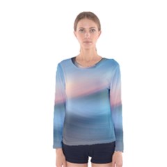 Wave Background Women s Long Sleeve Tee