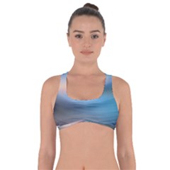 Wave Background Got No Strings Sports Bra