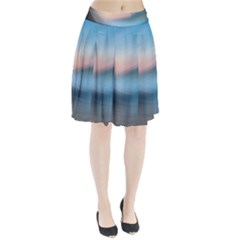 Wave Background Pleated Skirt