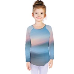 Wave Background Kids  Long Sleeve Tee