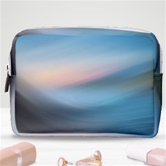 Wave Background Make Up Pouch (medium)