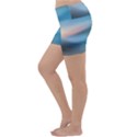 Wave Background Lightweight Velour Yoga Shorts View2