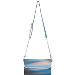 Wave Background Mini Crossbody Handbag