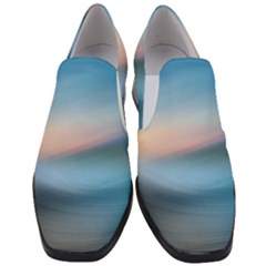 Wave Background Slip On Heel Loafers by HermanTelo