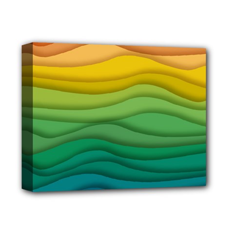 Waves Texture Deluxe Canvas 14  X 11  (stretched)