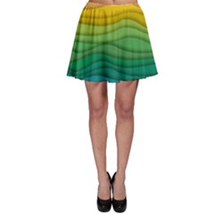 Waves Texture Skater Skirt