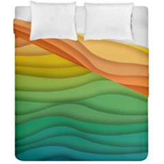 Waves Texture Duvet Cover Double Side (california King Size)