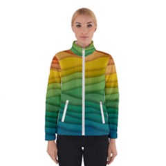 Waves Texture Winter Jacket