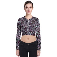 Stained Glass Long Sleeve Zip Up Bomber Jacket