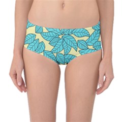 Leaves Dried Mid-waist Bikini Bottoms by Mariart