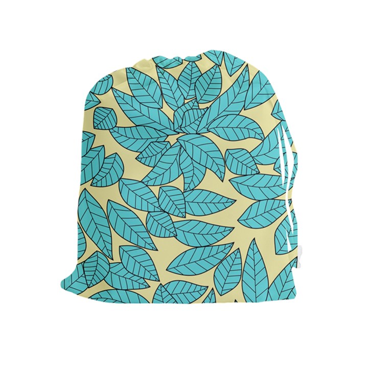 Leaves Dried Drawstring Pouch (XL)