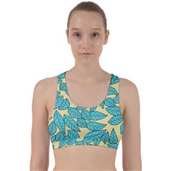 Leaves Dried Back Weave Sports Bra