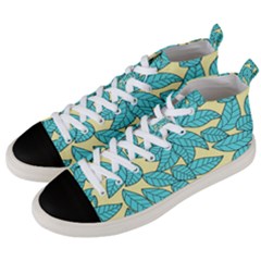 Leaves Dried Men s Mid-top Canvas Sneakers