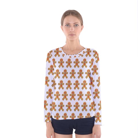 Gingerbread Men Women s Long Sleeve Tee by Mariart