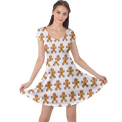 Gingerbread Men Cap Sleeve Dress