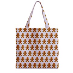 Gingerbread Men Zipper Grocery Tote Bag by Mariart