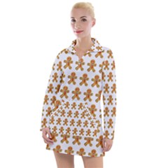 Gingerbread Men Women s Long Sleeve Casual Dress by Mariart