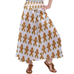 Gingerbread Men Satin Palazzo Pants by Mariart