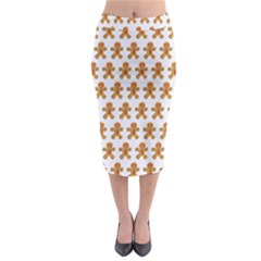 Gingerbread Men Midi Pencil Skirt