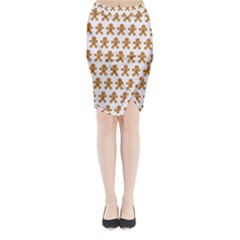 Gingerbread Men Midi Wrap Pencil Skirt by Mariart