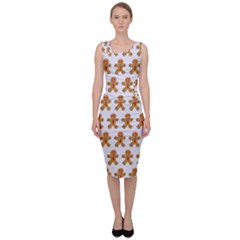 Gingerbread Men Sleeveless Pencil Dress