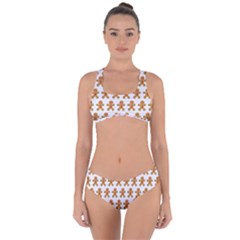 Gingerbread Men Criss Cross Bikini Set