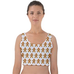 Gingerbread Men Velvet Crop Top