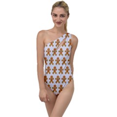 Gingerbread Men To One Side Swimsuit