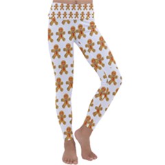 Gingerbread Men Kids  Lightweight Velour Classic Yoga Leggings by Mariart