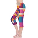 Abstract Geometry Blocks Capri Leggings  View3