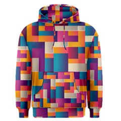 Abstract Geometry Blocks Men s Pullover Hoodie by Bajindul