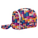 Abstract Geometry Blocks Satchel Shoulder Bag View2