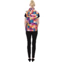 Abstract Geometry Blocks Women s Button Up Vest View2