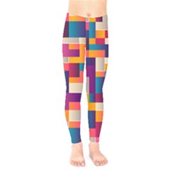 Abstract Geometry Blocks Kids  Legging