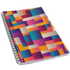 Abstract Geometry Blocks 5 5  X 8 5  Notebook