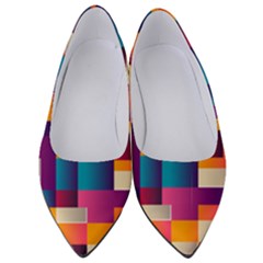 Abstract Geometry Blocks Women s Low Heels