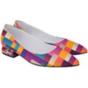 Abstract Geometry Blocks Women s Low Heels View3