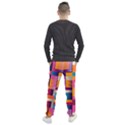 Abstract Background Geometry Blocks Men s Jogger Sweatpants View2