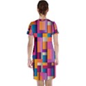 Abstract Background Geometry Blocks Short Sleeve Nightdress View2